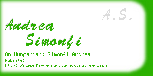 andrea simonfi business card